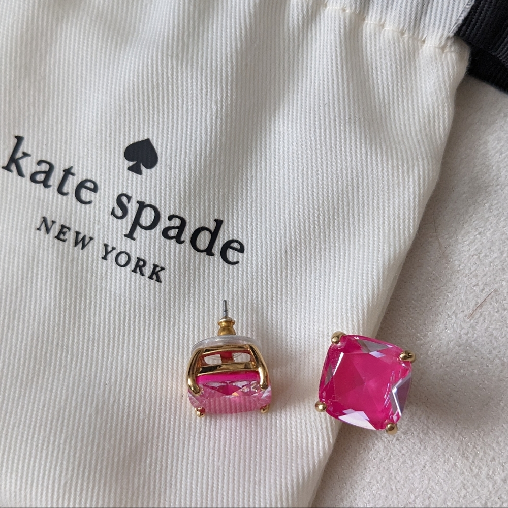 Kate Spade stud earrings, pink